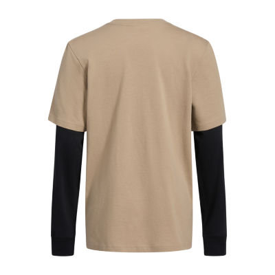 adidas Big Boys Crew Neck Long Sleeve T-Shirt