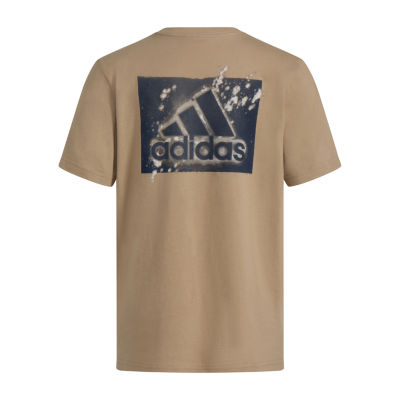 adidas Big Boys Crew Neck Short Sleeve Graphic T-Shirt