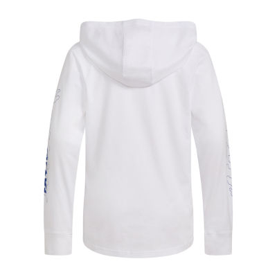 adidas Big Boys Hooded Long Sleeve T-Shirt