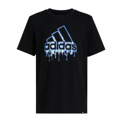 adidas Big Boys Crew Neck Short Sleeve Graphic T-Shirt