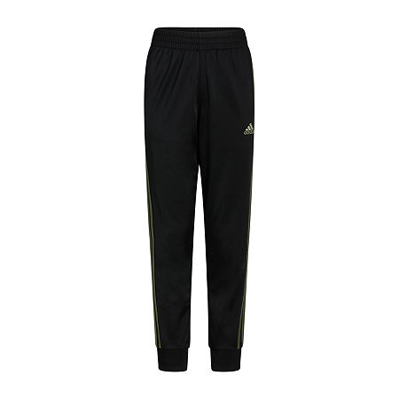 adidas Big Boys Mid Rise Cuffed Jogger Pant, Large (14-16), Black