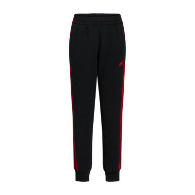 adidas Big Boys Mid Rise Cuffed Fleece Jogger Pant