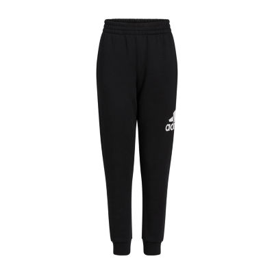 adidas Big Boys Mid Rise Cuffed Fleece Jogger Pant