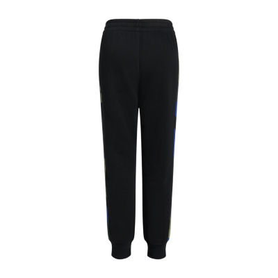 adidas Big Kid Boys Cuffed Mid Rise Regular Fit Fleece Jogger Pant