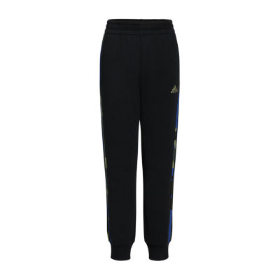 adidas Big Boys Mid Rise Cuffed Fleece Jogger Pant