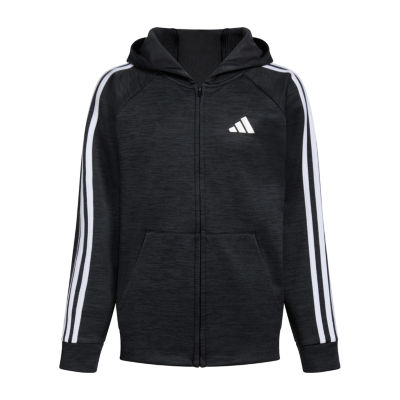 adidas Big Boys Fleece Hooded Midweight Jacket