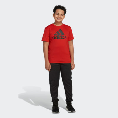 adidas Big Kid Boys Crew Neck Short Sleeve Regular Fit Graphic T-Shirt