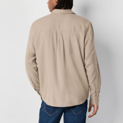 Arizona Mens Long Sleeve Button-Up Shirt