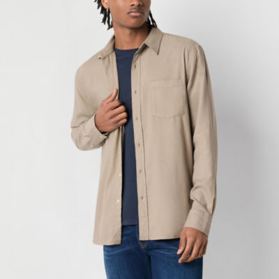 Arizona Mens Long Sleeve Button-Up Shirt