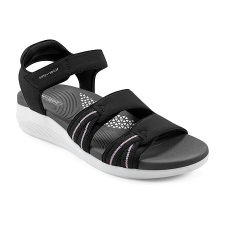 Easy Spirit Womens Weber Strap Sandals, 5 Medium, Black