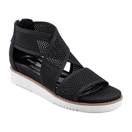 Easy Spirit Womens Witney Slide Sandals, 8 Medium, Black