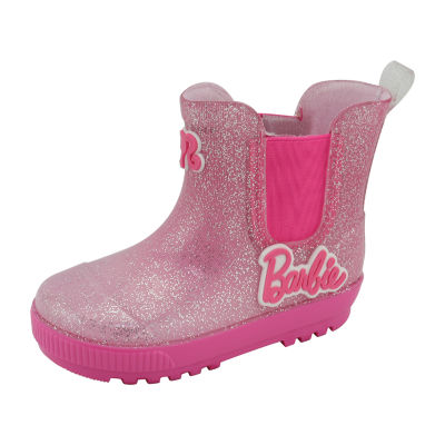 Toddler Girls Barbie Flat Heel Rain Boots JCPenney