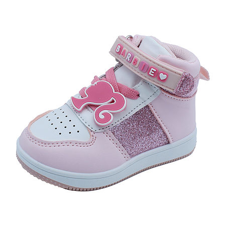 Barbie Glitter Toddler Girls Sneakers, 6 Medium, Pink