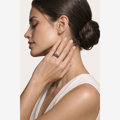 Harry Potter (F/Si2) Womens Lab Grown Diamond Accent Genuine Spinel Sterling Silver Cocktail Ring