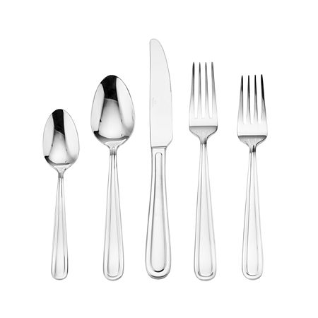 Mikasa Kelby 20-pc. Flatware Set, One Size, Gray