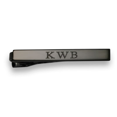 Personalized Gunmetal Tie Bar