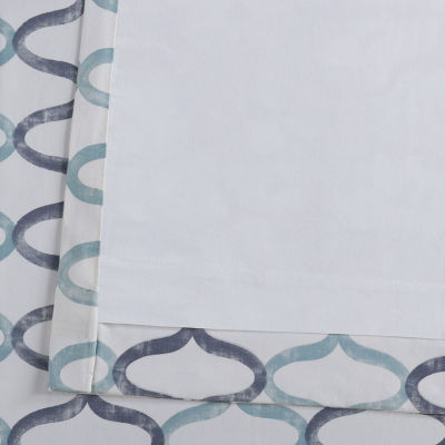 Exclusive Fabrics & Furnishing Illusions 100% Cotton Rod Pocket Back Tab Energy Saving Light-Filtering Single Curtain Panel