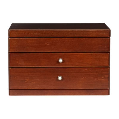 Mele and Co Brisbane Walnut-Finish Jewelry Box