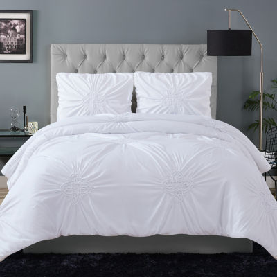 Christian Siriano New York Georgia Rouched Midweight Comforter Set