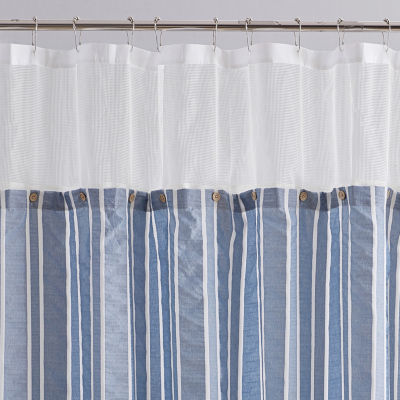 Croscill Classics Coastal Stripe Shower Curtains
