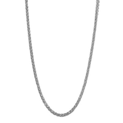 10K Gold Inch Hollow Wheat Chain Necklace