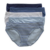 Hanes Cotton Stretch With Comfort Soft 5 Pack Cooling Multi-Pack Hipster  Panty 41w5cs - JCPenney