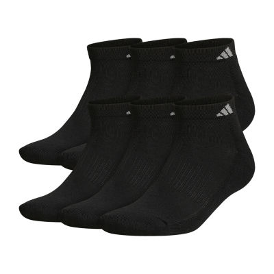 adidas Mens Multi-Pack 6 Pair Big and Tall Low Cut Socks