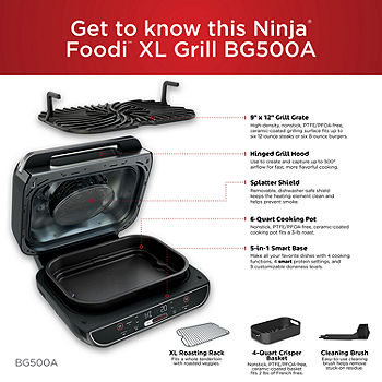 Ninja Foodi XL 5-in-1 Indoor Grill with 4-Quart Air Fryer - Sam's Club