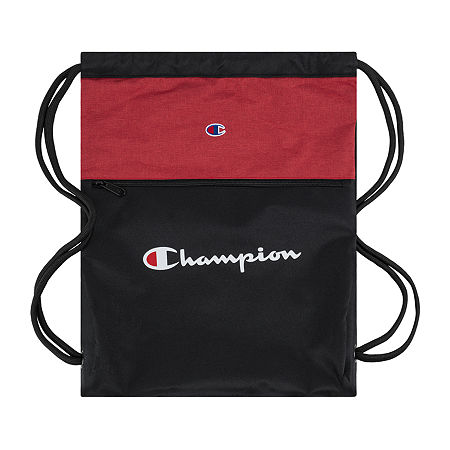 Champion Manuscript Gym Sacks, One Size, Red