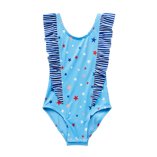 Outdoor Oasis Toddler Girls Animal One Piece Swimsuit