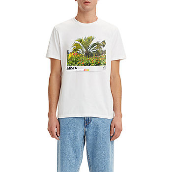 Levi's Palm Tree Floral Classic Graphic T-Shirt, Mens, 2XL, White