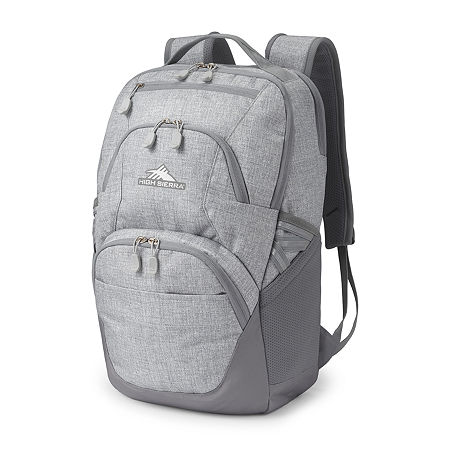 High Sierra Swoop SG Backpack with Drop Protection Pocket and Tablet Sleeve (Silver Heather)