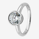 True Light Womens 1 5/8 CT. T.W. Lab Created White Moissanite 14K White Gold Engagement Ring