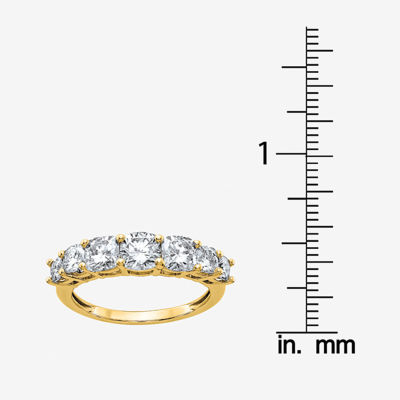 True Light 3 1/4 CT. T.W. Lab Created White Moissanite 14K Gold Band