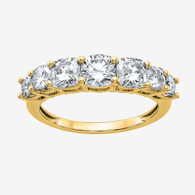 True Light 3 1/4 CT. T.W. Lab Created White Moissanite 14K Gold Band