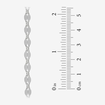 Made in Italy Womens Sterling Silver 24 Inch Link Chain Necklace