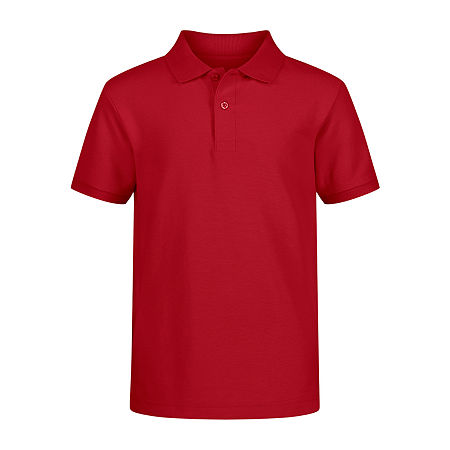 IZOD Pique Little & Big Boys Short Sleeve Stretch Polo Shirt, Xx-small, Red