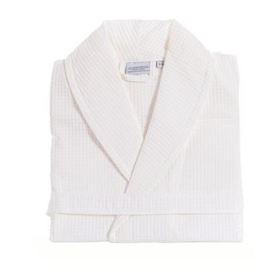 Linum Home Textiles Waffle Weave Unisex Adult Waffle Long Sleeve Long Length Robe