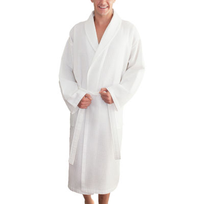 Linum Home Textiles Waffle Weave Unisex Adult Long Sleeve Length Robe