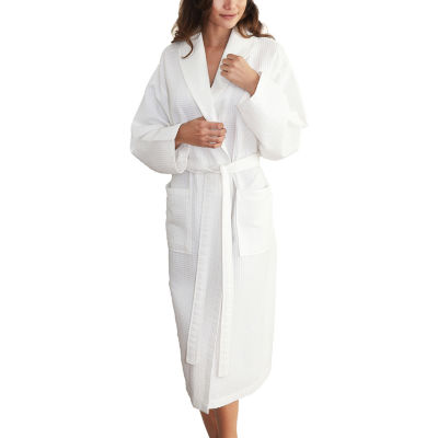 Linum Home Textiles Waffle Weave Unisex Adult Long Sleeve Length Robe