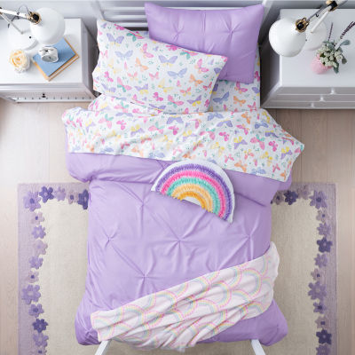 Under The Stars Pinch Pleated Complete Bedding Set with Sheets