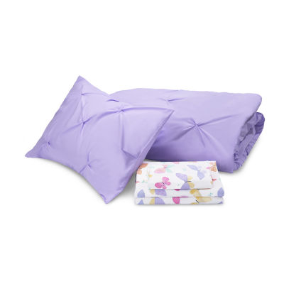 Under The Stars Pinch Pleated Complete Bedding Set with Sheets