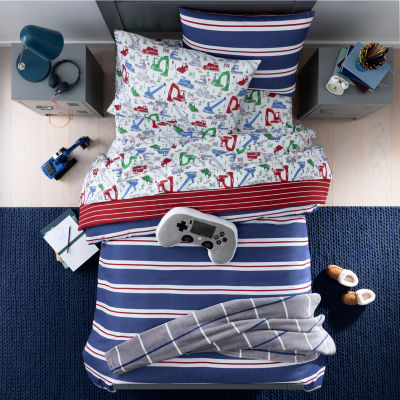 Under The Stars Caden Stripes Complete Bedding Set with Sheets