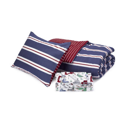 Under The Stars Caden Stripes Complete Bedding Set with Sheets