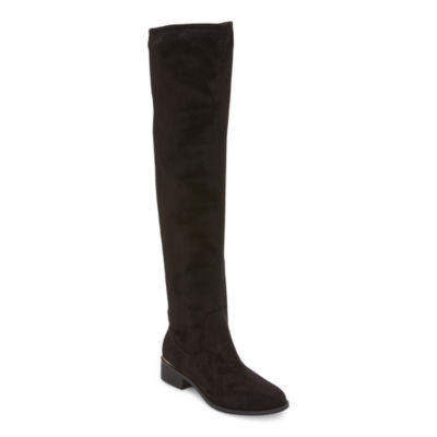 Worthington Womens Palmetto Stacked Heel Over the Knee Boots