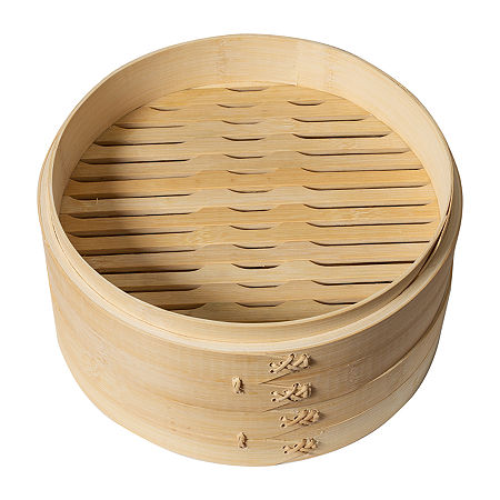 Joyce Chen 2 Tier 10 Bamboo Steamer, One Size, White