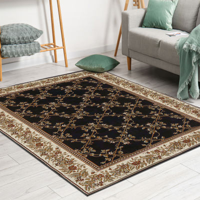 Noble Scroll Traditional Oriental Area Rug