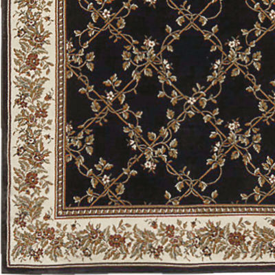 Noble Scroll Traditional Oriental Area Rug