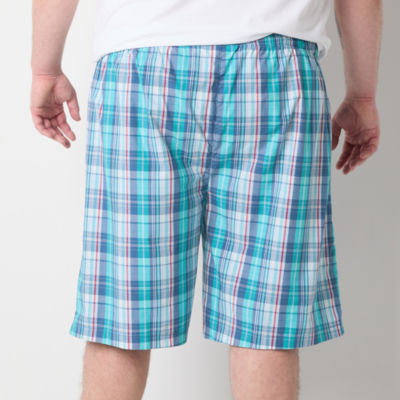 St. John's Bay Mens Big and Tall Poplin Pajama Shorts