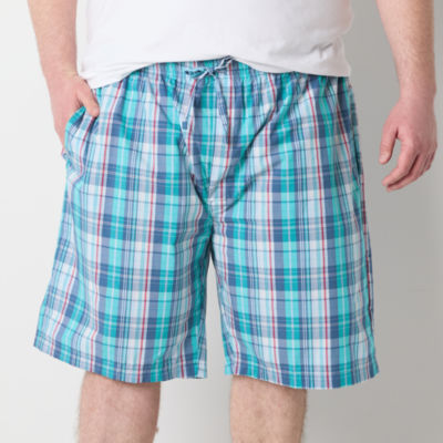 St. John's Bay Mens Big and Tall Poplin Pajama Shorts